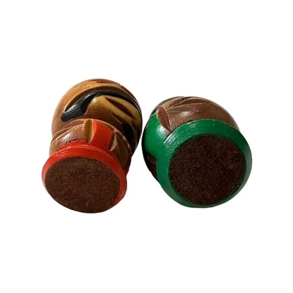 VINTAGE A Pair of Japanese Ainu Kokeshi Doll, Wood Curved. - Picture 7 of 8